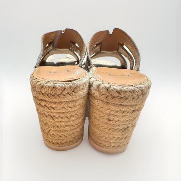 Marc Fisher Python Snakeskin Robbyn Espadrille Size 6 Slip On Style - Picture 4 of 6